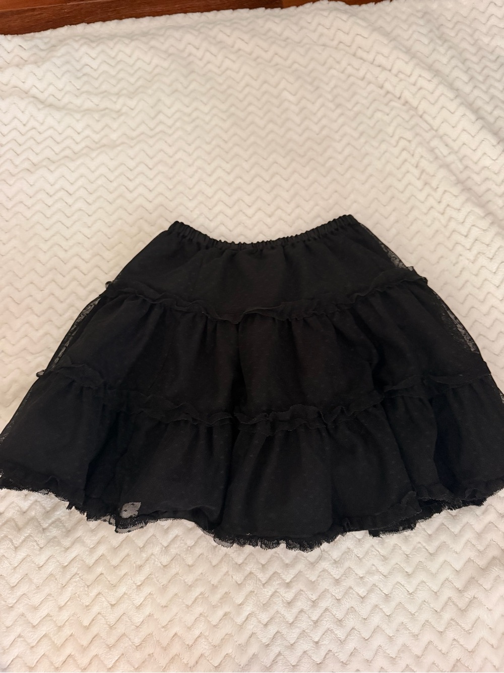 Hanna Andersson Black Tiered Circle Skirt